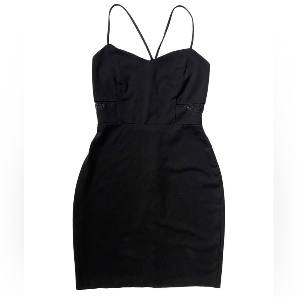 Express Black Lace Mini Dress